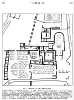 Fontenelle (Saint-Wandrille), plan en 1756
